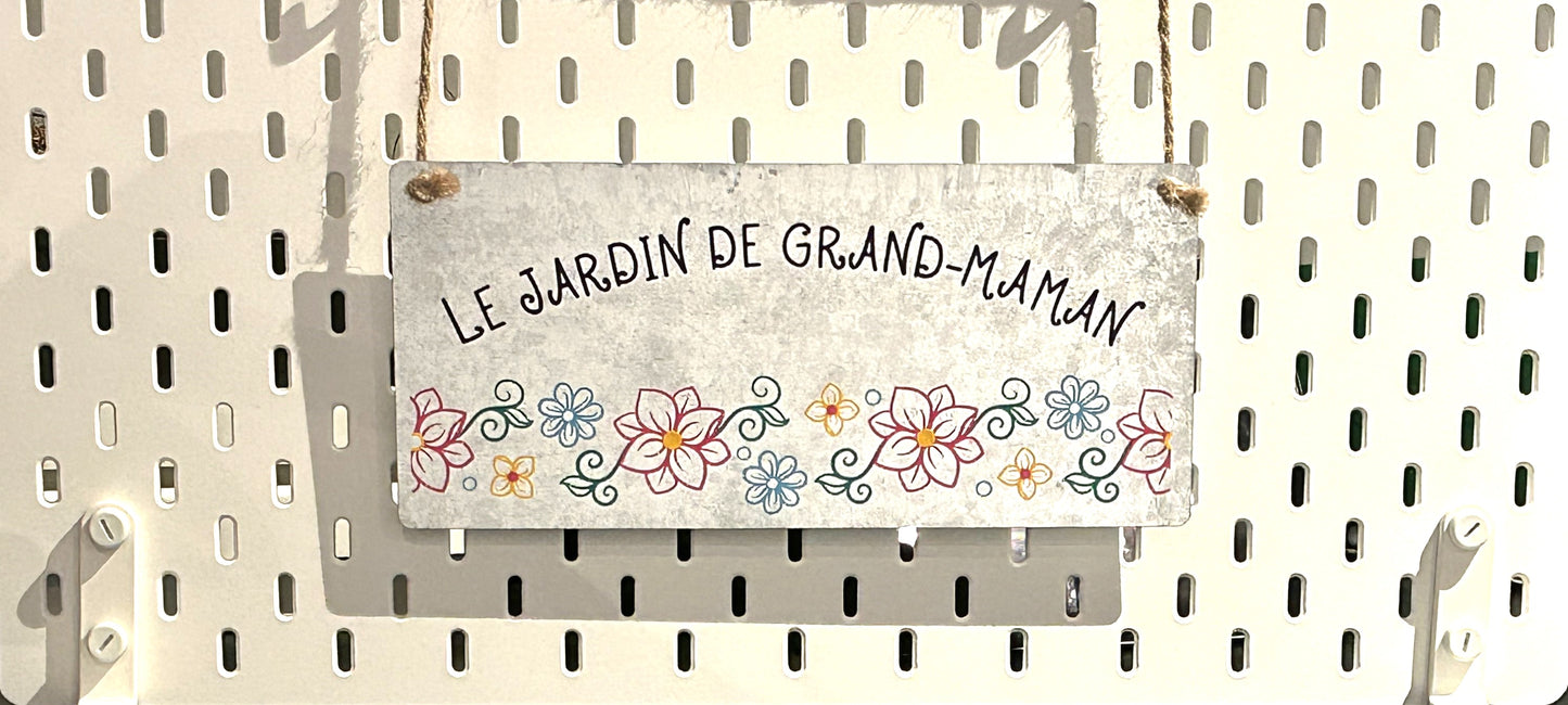Affiche de jardin