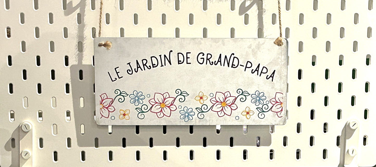 Affiche de jardin