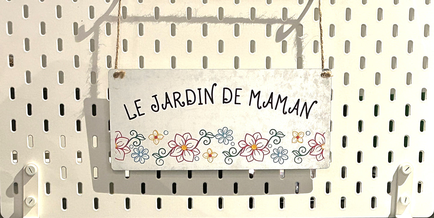 Affiche de jardin