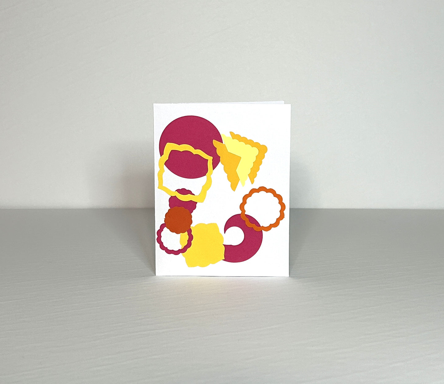 Carte en papier récupéré