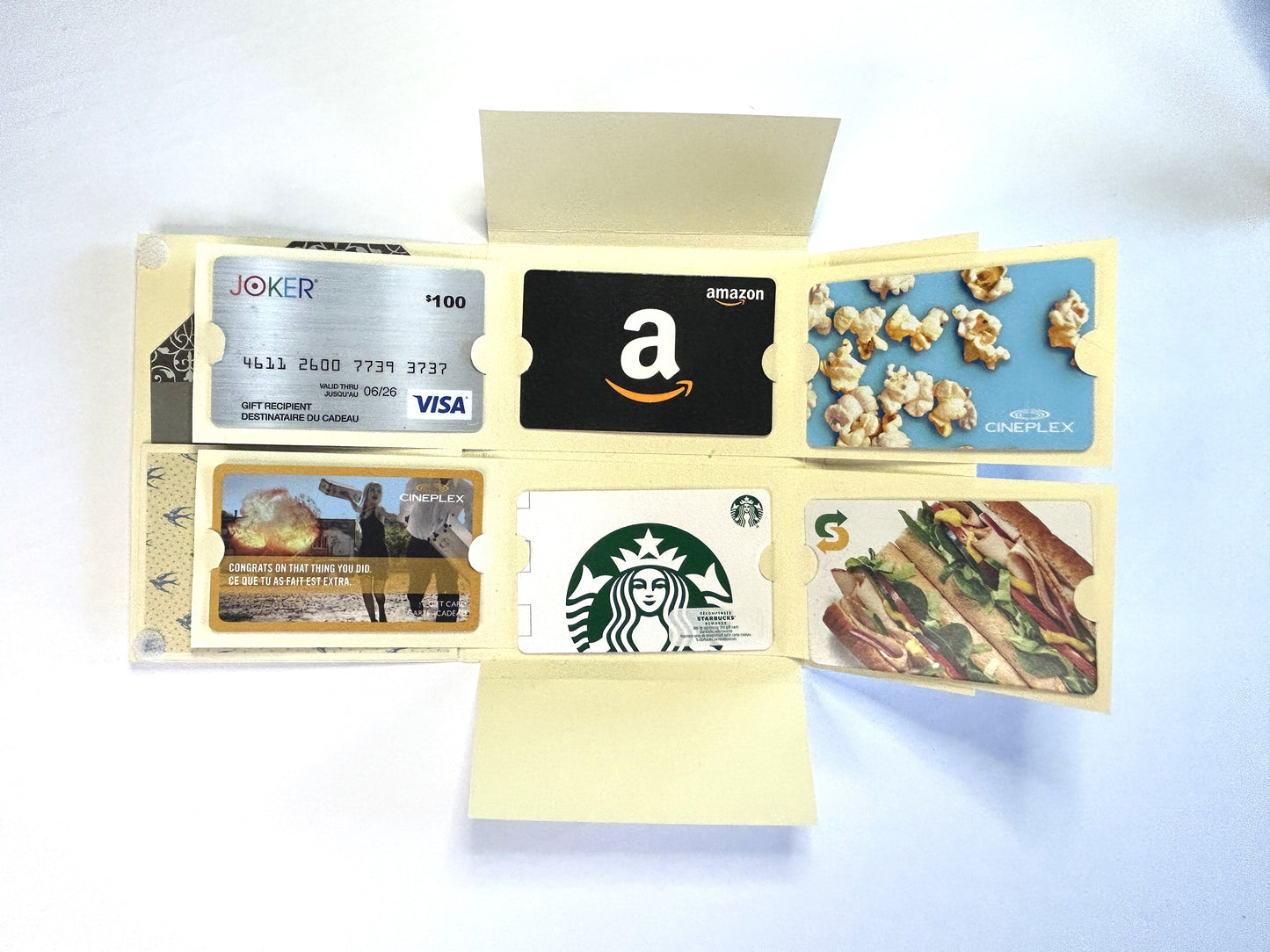 Carte pour 6 cartes-cadeau - Graduation