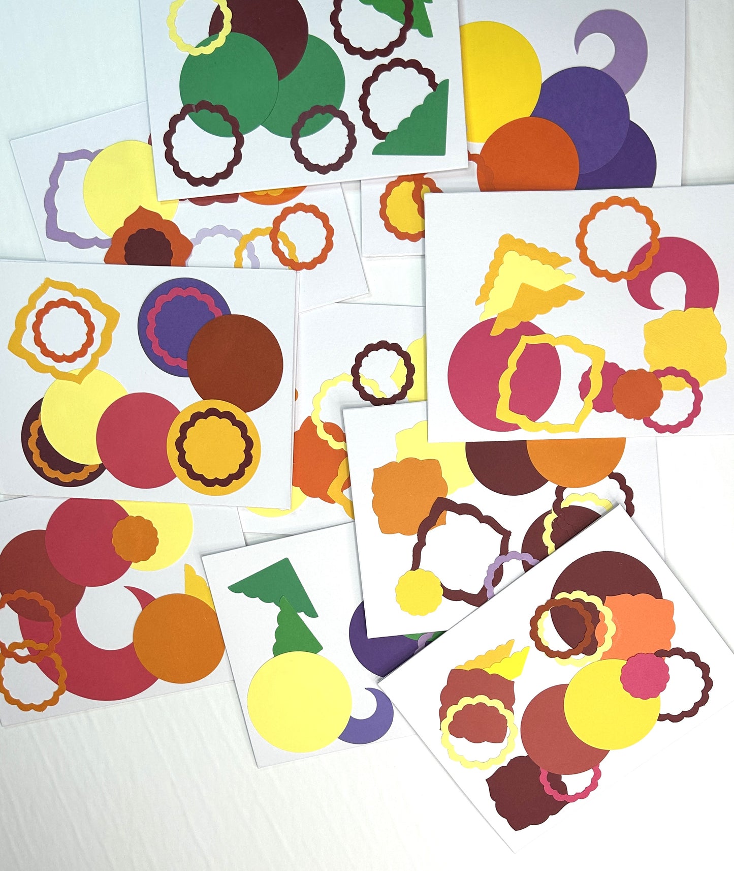 Carte en papier récupéré
