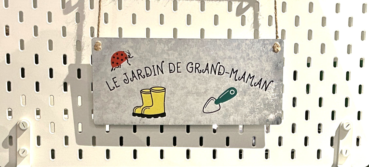 Affiche de jardin