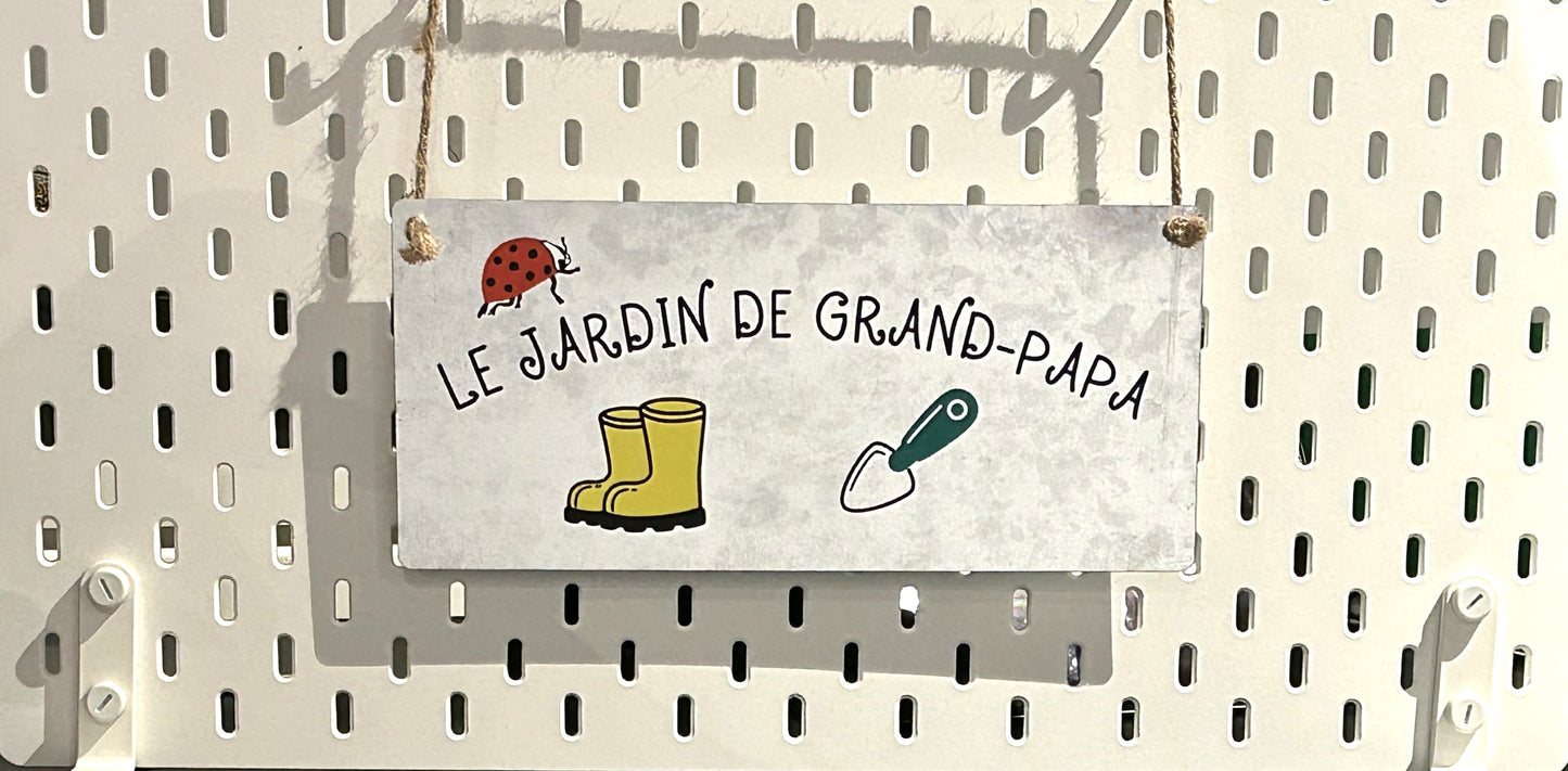 Affiche de jardin