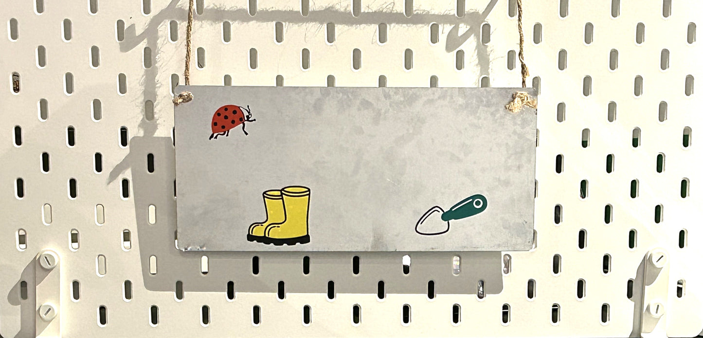 Affiche de jardin personnalisée