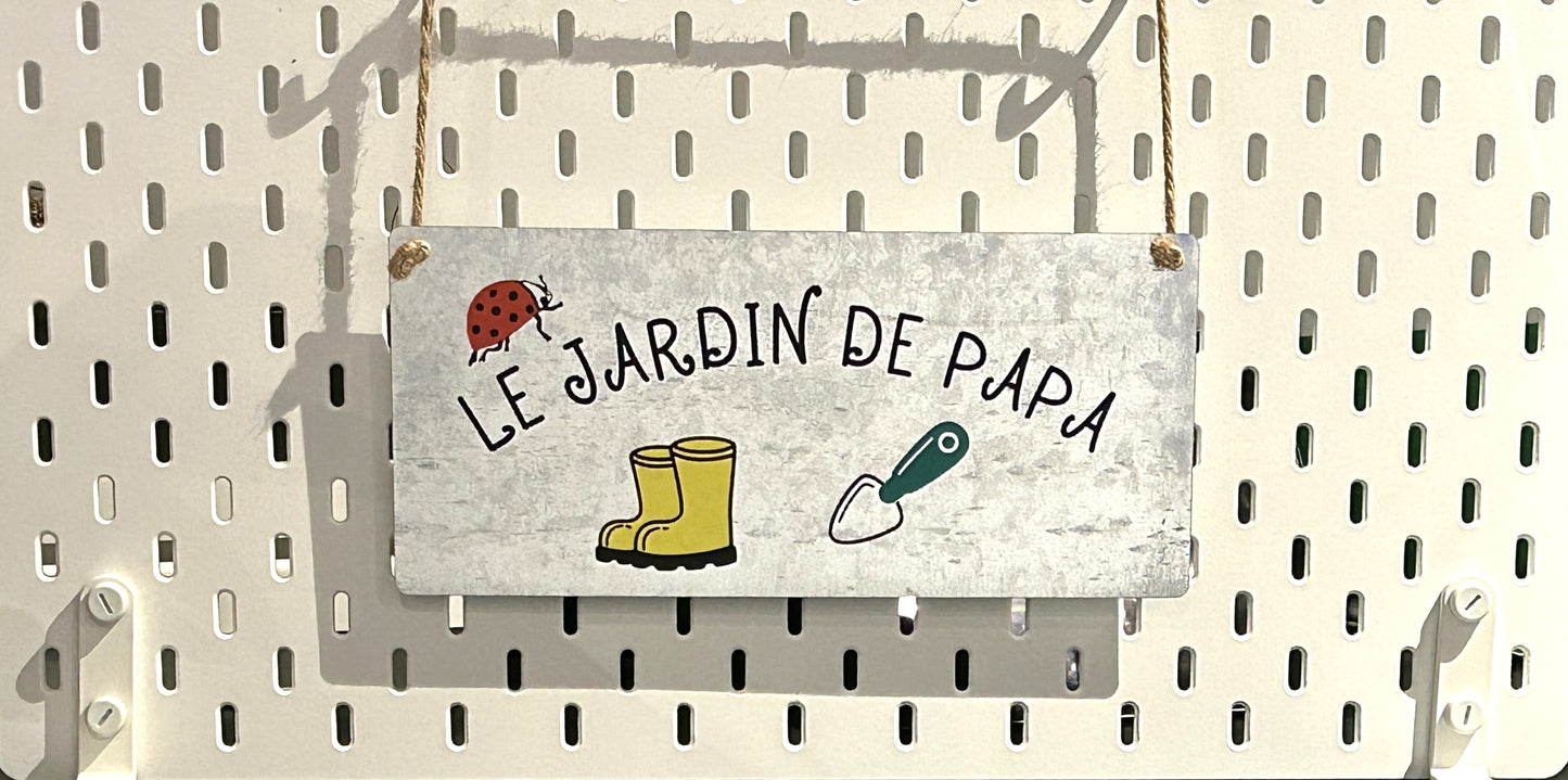 Affiche de jardin