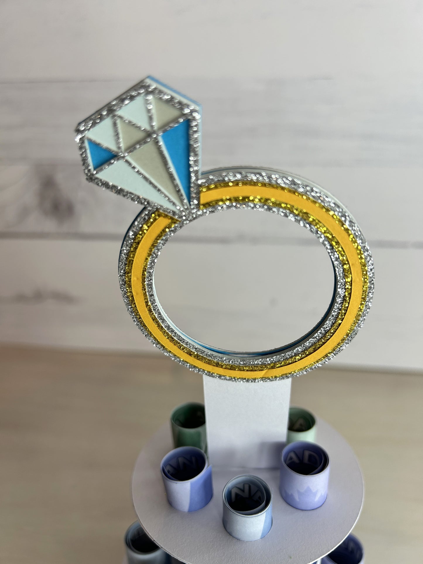Gâteau d'argent Mariage - 2 étages