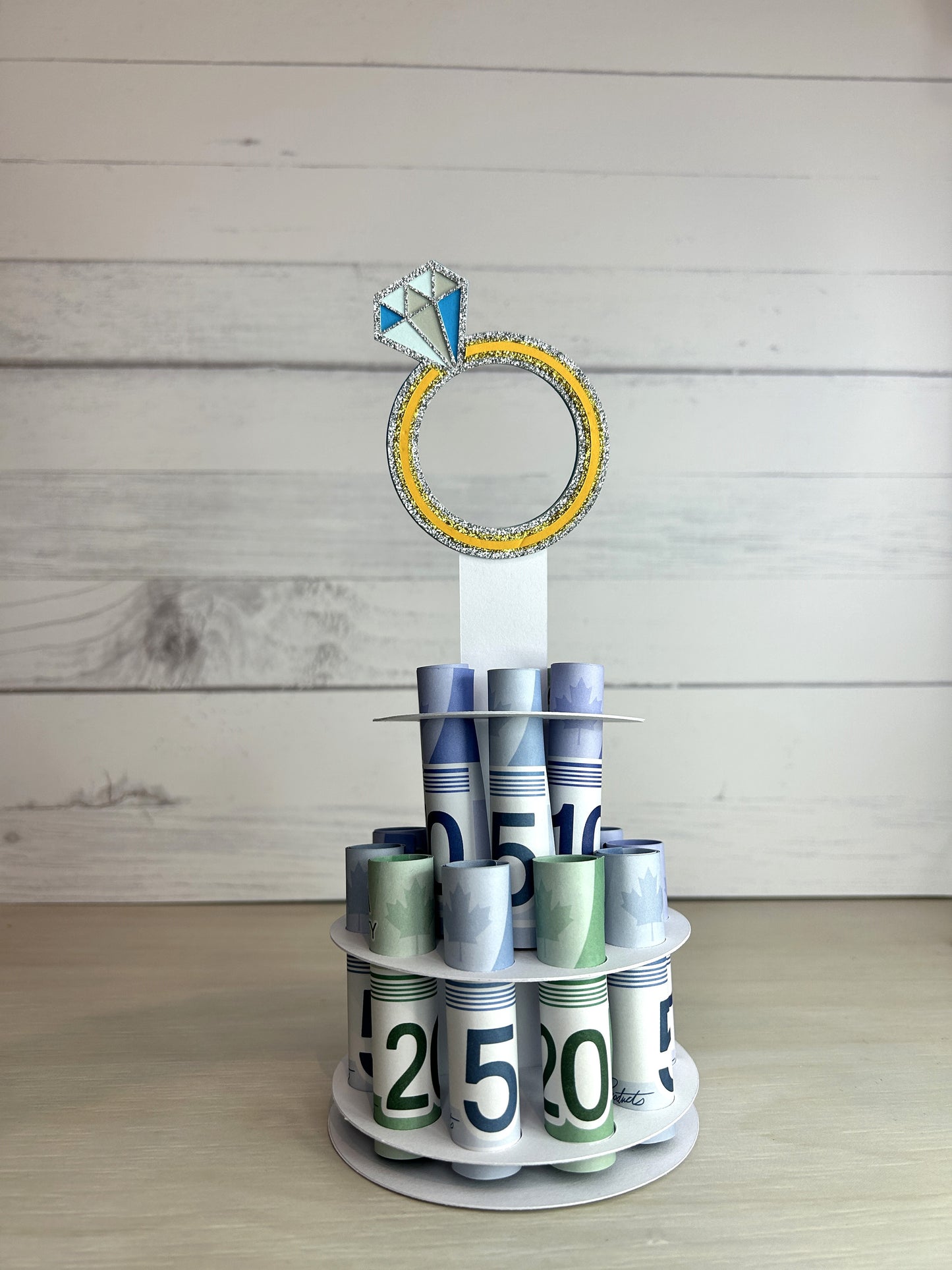 Gâteau d'argent Mariage - 2 étages