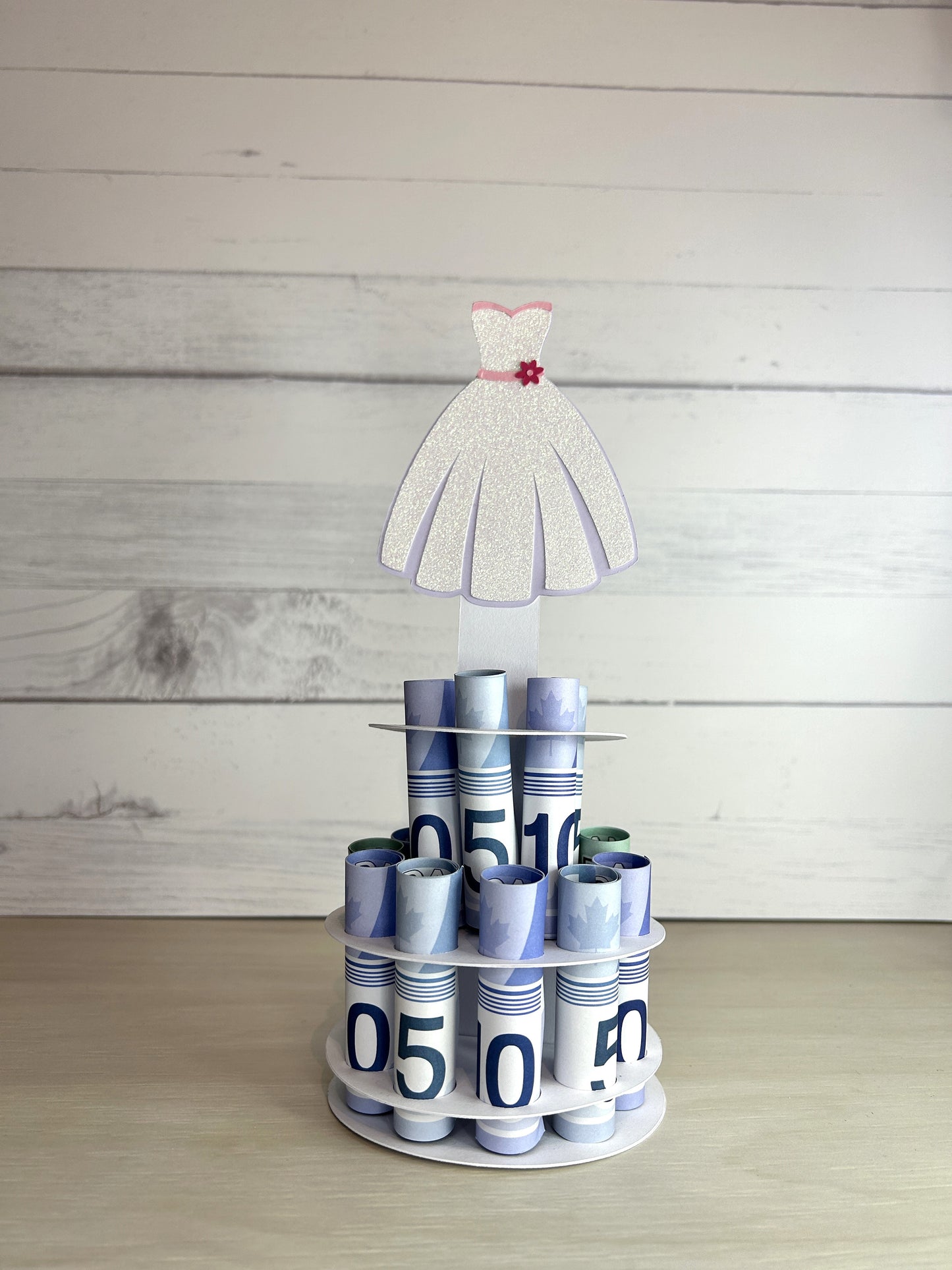 Gâteau d'argent Mariage - 2 étages