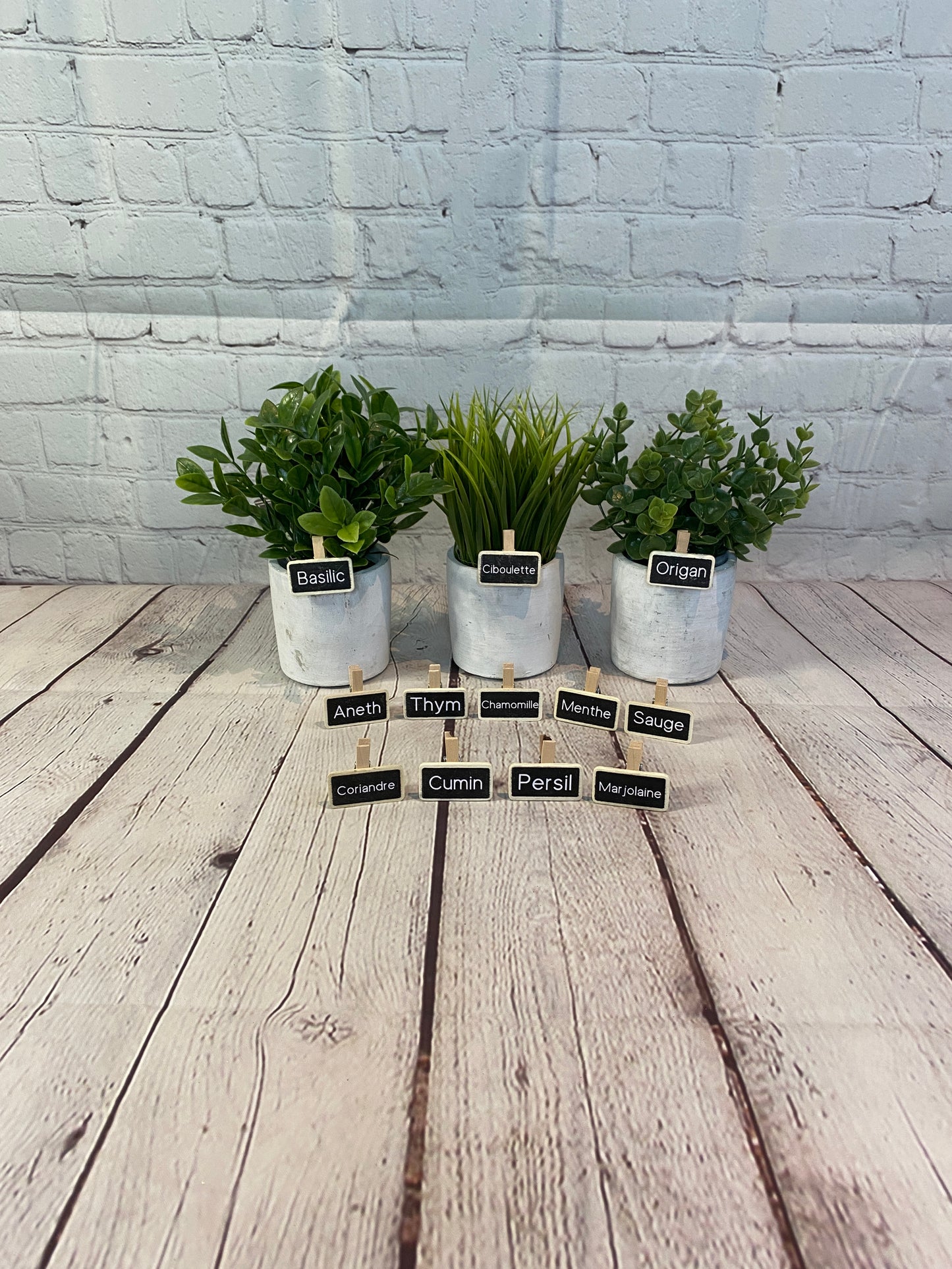 Ardoises à pince pour les fines herbes